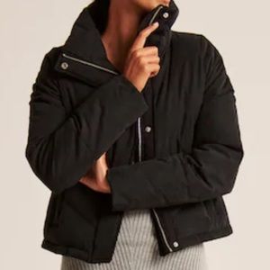 Abercrombie mini puffer in black xxs brand new!
